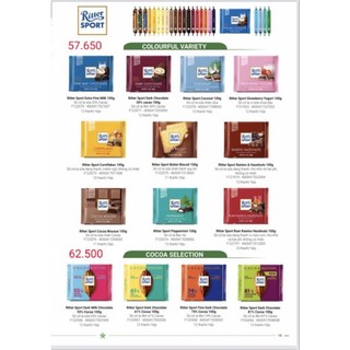 Socola Ritter Sport 100g(14 vị)