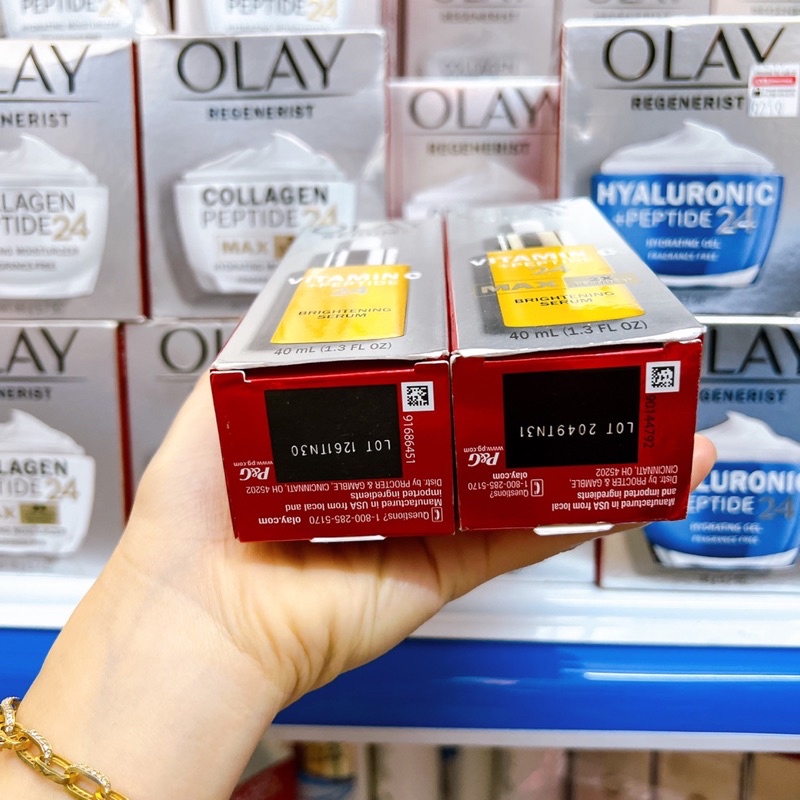 SERUM DƯỠNG TRẺ HÓA DA OLAY VITAMIN C + PEPTIDE 24 BRIGHTENING 40ML