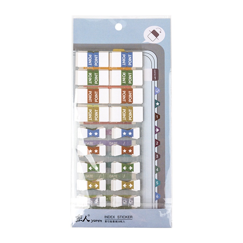 SN14 Miếng dán đánh dấu sách set 155 miếng