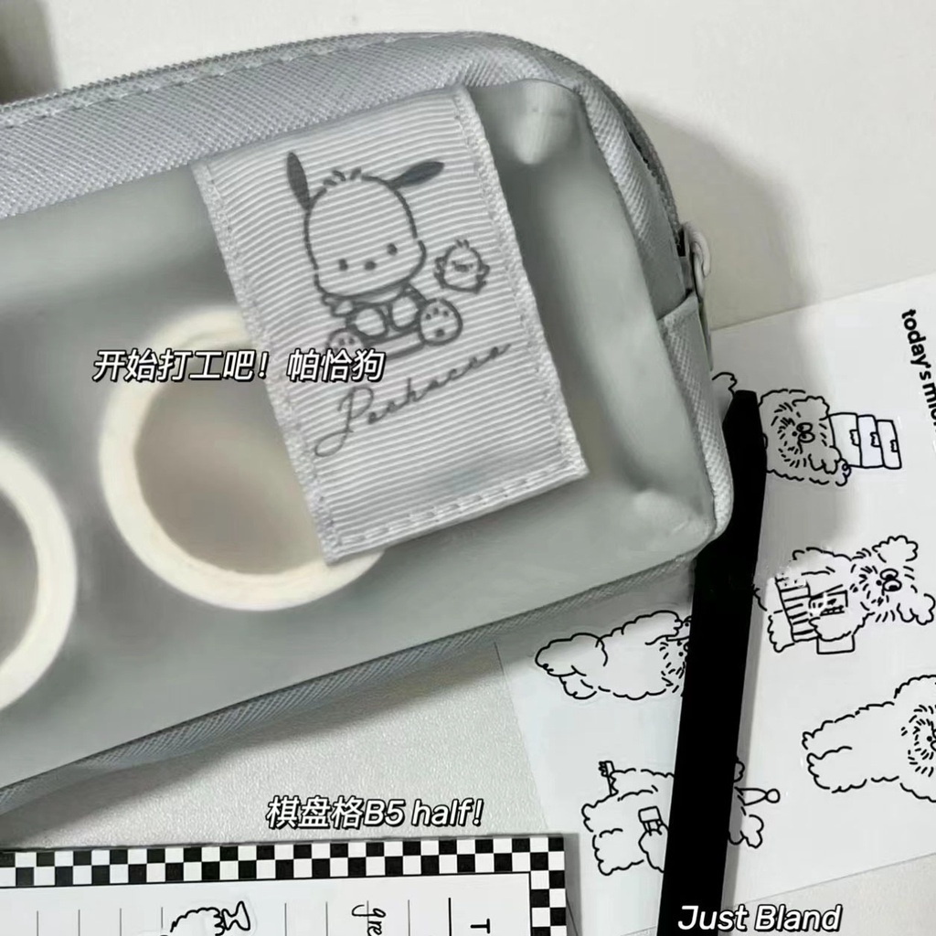 Bóp Hai Lớp Bề Mặt Thô In Họa Tiết Hoạt Hình Dễ Thương Kích Thước Lớn