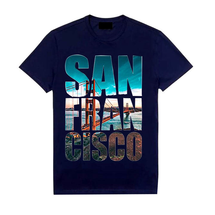 Áo Thun Nam Nữ Sanfancisco Vải Thun Cotton Mềm Mịn