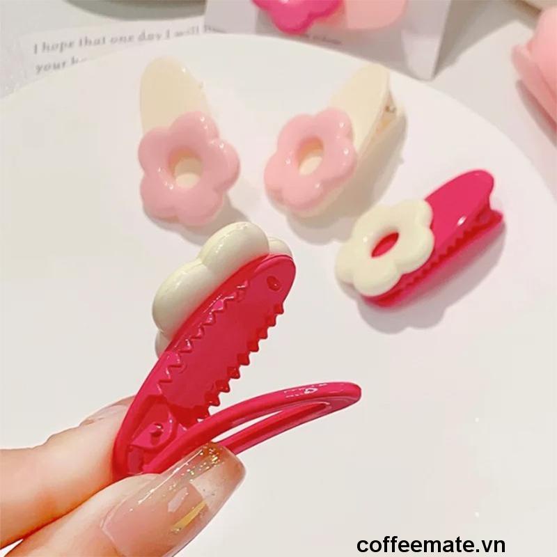 【coffeemate】⚡Kẹp Tóc Hình Hoa Màu Macaron Xinh Xắn Thời Trang 2023