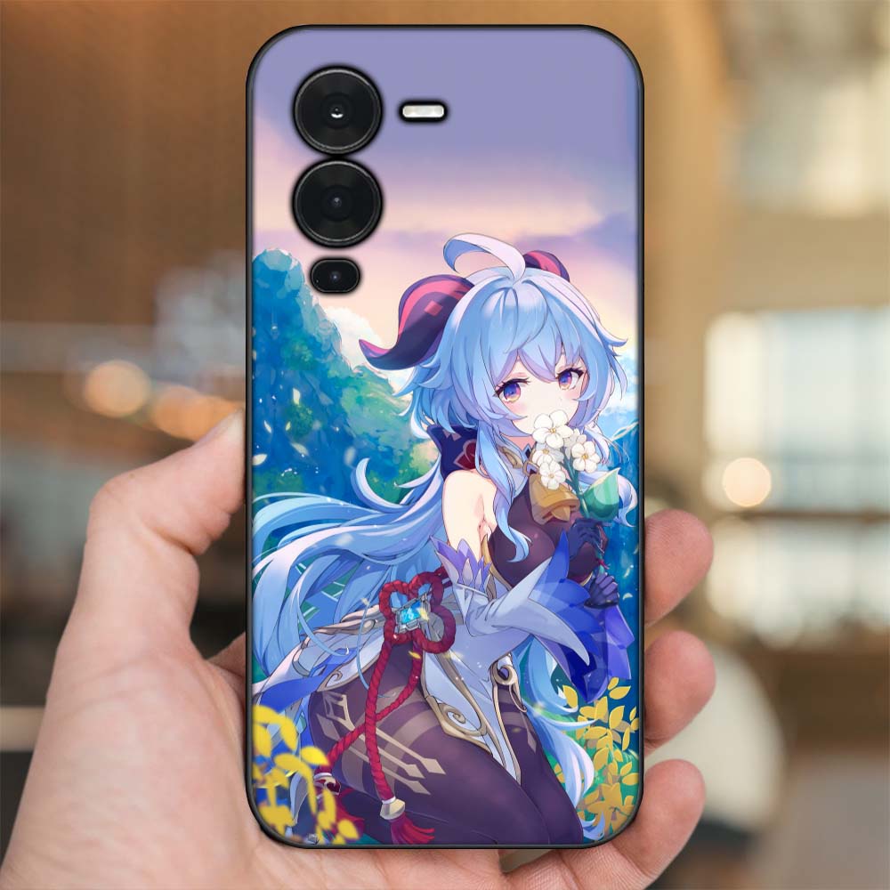 Ốp lưng Vivo V25 Pro viền đen in hình Ganyu Genshin Impact