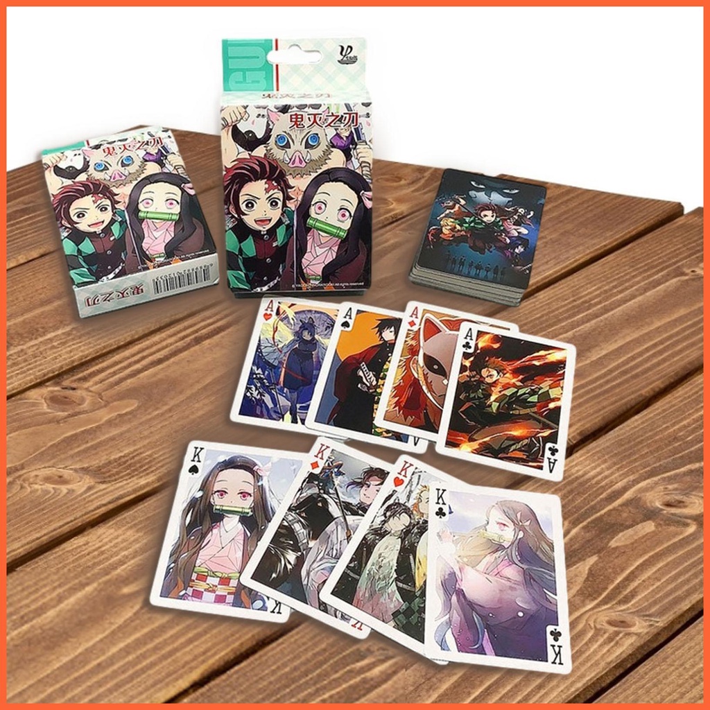 Bộ Bài Poker In Hình Nhân Vật Anime Dễ Thương Thoải Mái