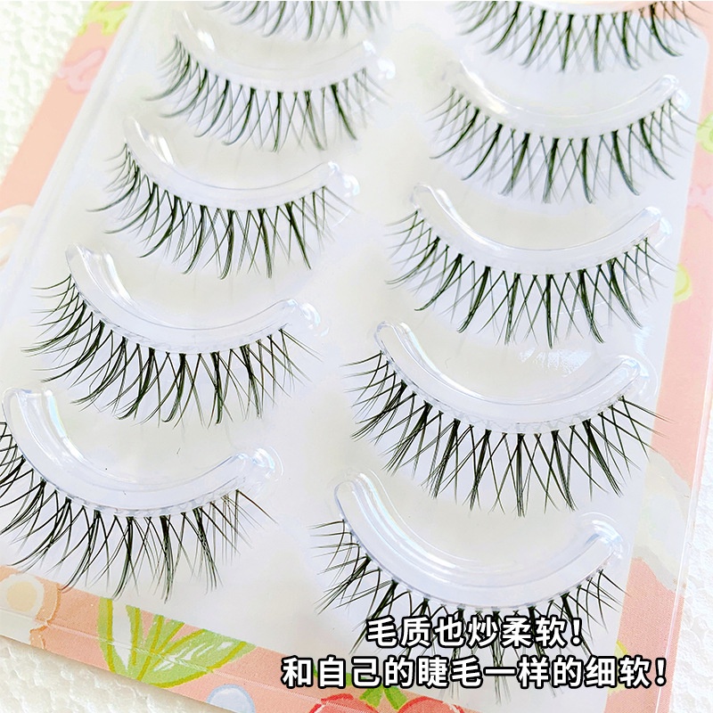 Lông Mi Giả Mỏng Trong Suốt Tự Nhiên Kiểu Hoạt Hình Dễ Thương