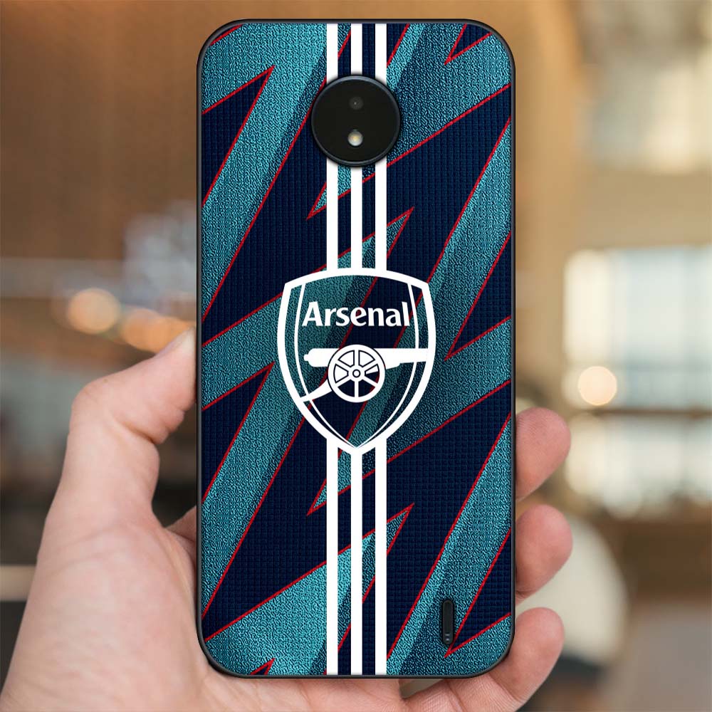 Ốp lưng Nokia C20 viền đen in hình Arsenal FC