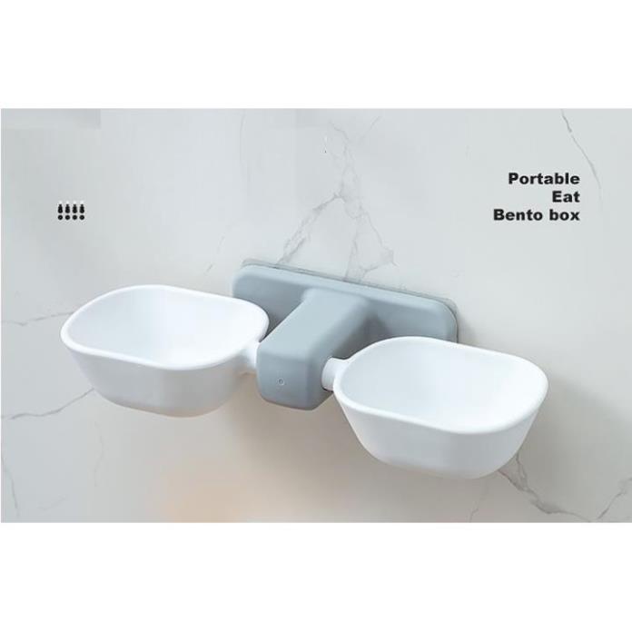 Bát gắn dán tường cho thú cưng chó mèo hanpet chén ăn chó dán tường