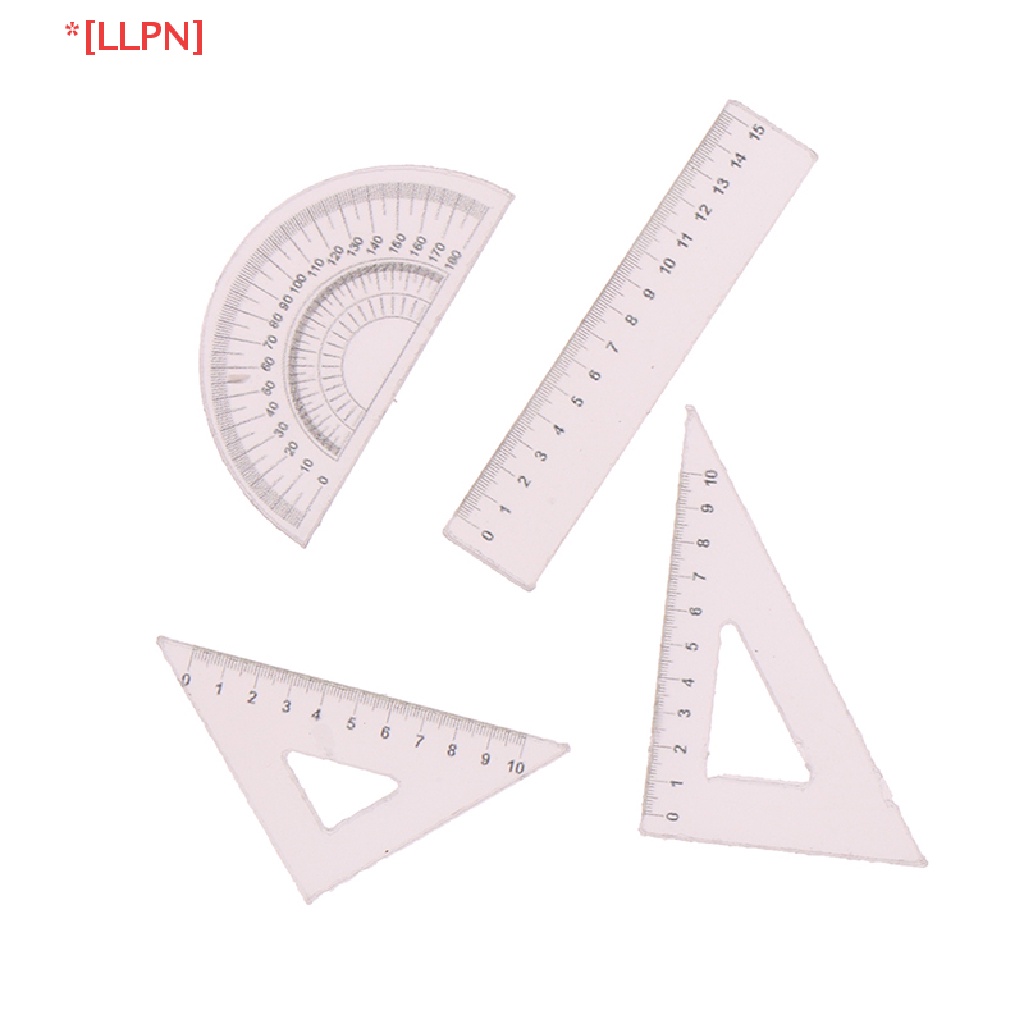 Set 4 Thước Kẻ Mini Tỉ Lệ 1: 12 Dùng Trang Trí Nhà Búp Bê