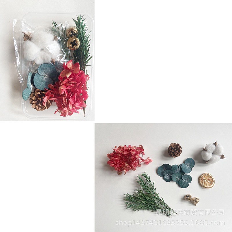 Hộp Hoa Khô Trang Trí Dùng Làm Thiệp Năm Mới  , Chụp Hình Phụ KIện , Làm Resin, Thiệp Sinh Nhật