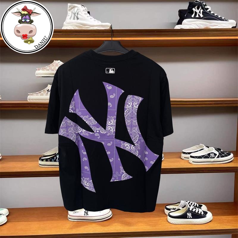 Áo Thun MLB Hàn Quốc Tay Ngắn In Chữ NY 3ATSM80 Thời Trang Xuân Hè Cho Nam Và Nữ