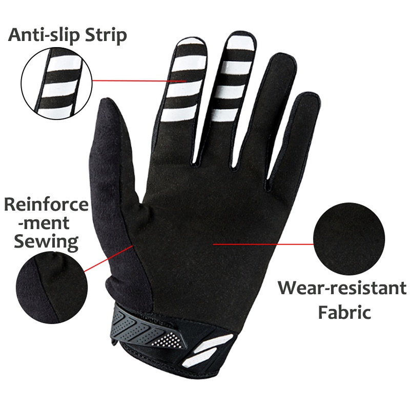 FOX găng tay Xe máy Không trượt Găng tay xe máy thoáng khí Găng tay lái xe ngoài trời Găng tay cưỡi ngựa