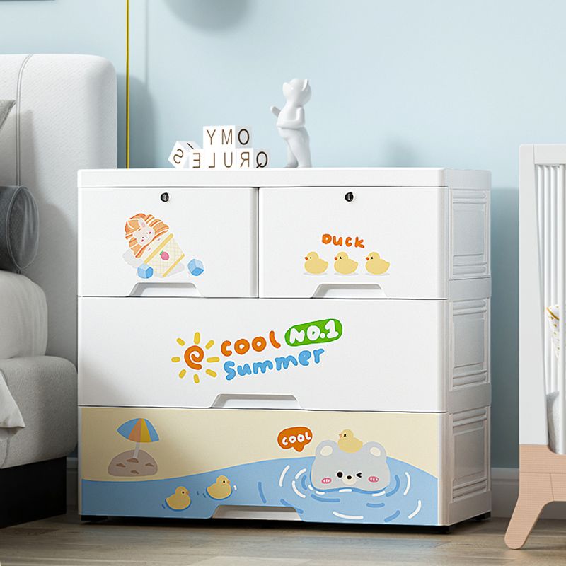 Extra Large Thickened 75cm Drawer Storage Cabinet Simple Children's Wardrobe Home Bedroom Bedside Ca