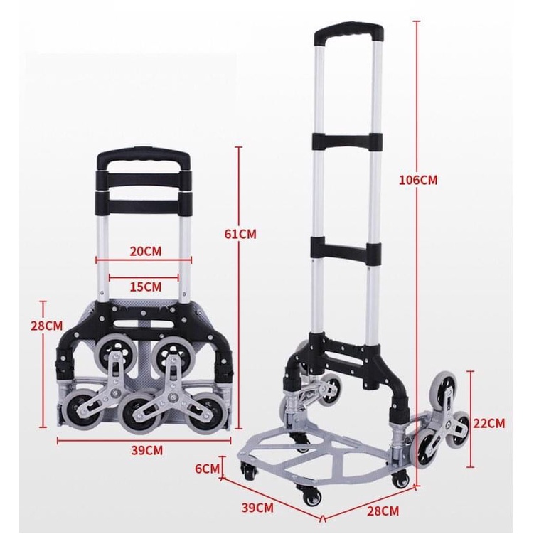 Xe kéo hàng leo cầu thang nhập khẩu XKT06 mới