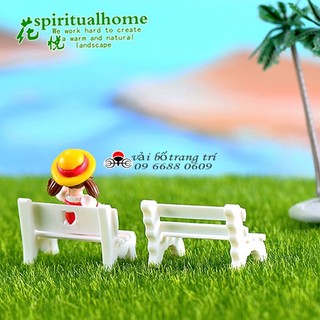 Tiểu cảnh, ghế công viên, terrarium, tiểu cảnh mini, trang trí tiểu cảnh, mô hình tiểu cảnh, trang trí tiểu cảnh sen đá
