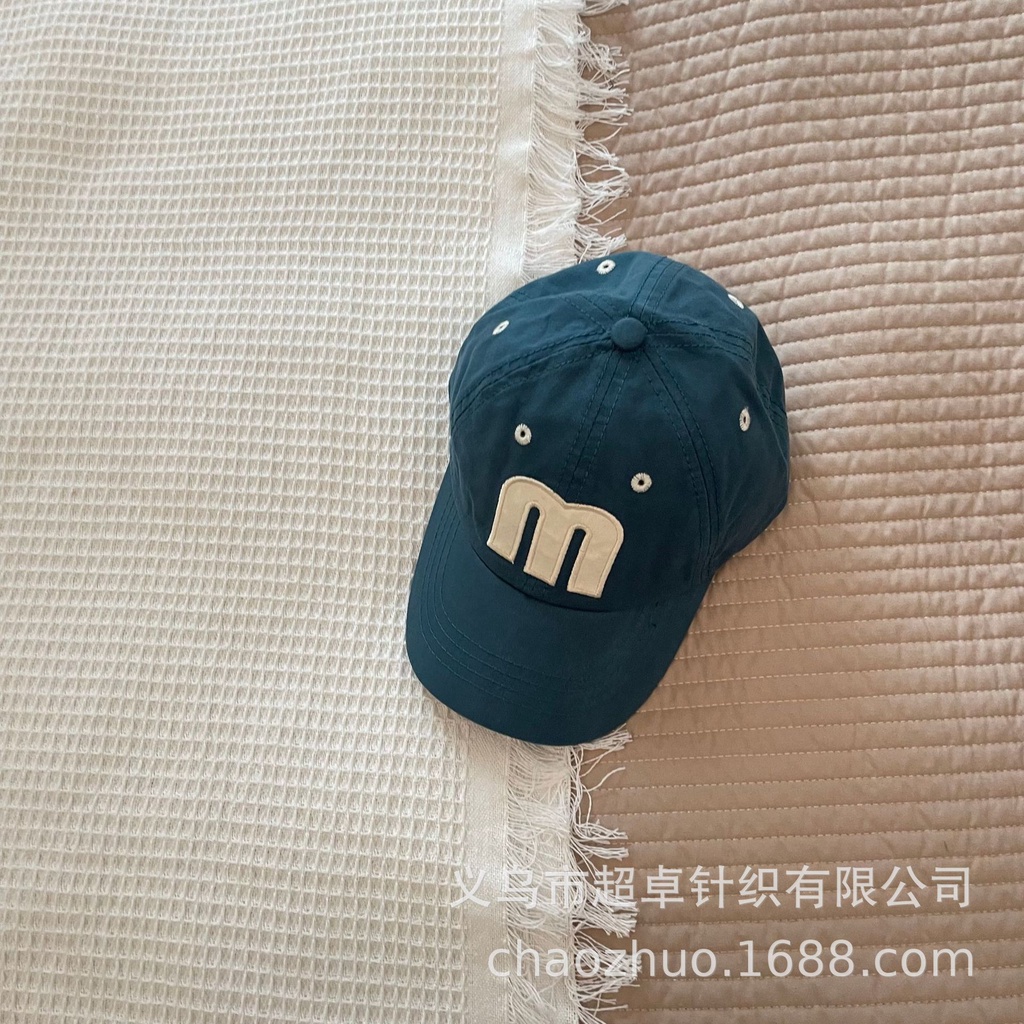 Mũ Lưỡi trai chữ M 7 màu cho bé trai bé gái mới phong cách Hàn Quốc  B74-21277