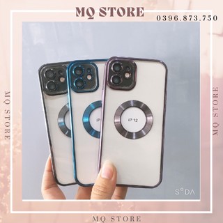 Ốp lưng iPhone 12 viền màu hở táo sang trọng, chất liệu TPU dẻo chống ố màu