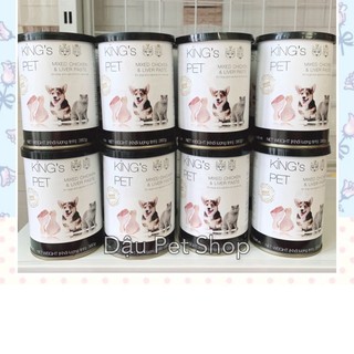 Pate tươi Kings Pet cho chó mèo lon 380G