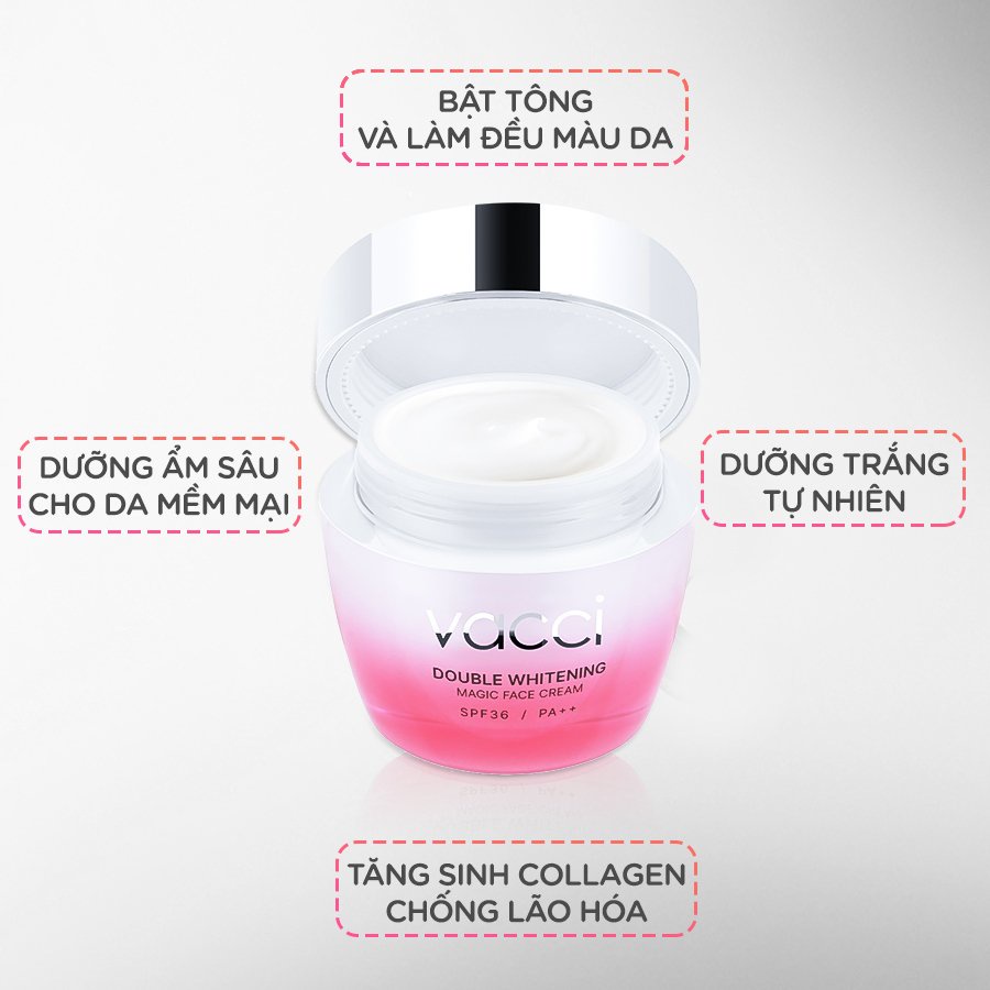 KEM VACCI DƯỠNG TRẮNG DA MẶT VACCI FACE CREAM SPF36PA++
