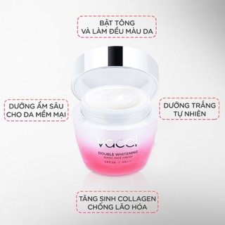 Kem Dưỡng Trắng Da Mặt Vacci Face Cream 50g - SPF50+ PA++++ - Nâng Tông (Tone Up) & Chống Nắng Toàn Diện