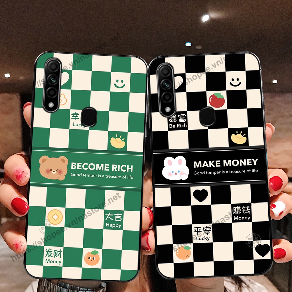 Ốp lưng Oppo A31 2020 / A8 mẫu gấu hoạt hình mới nhất 2023 cute giá rẻ