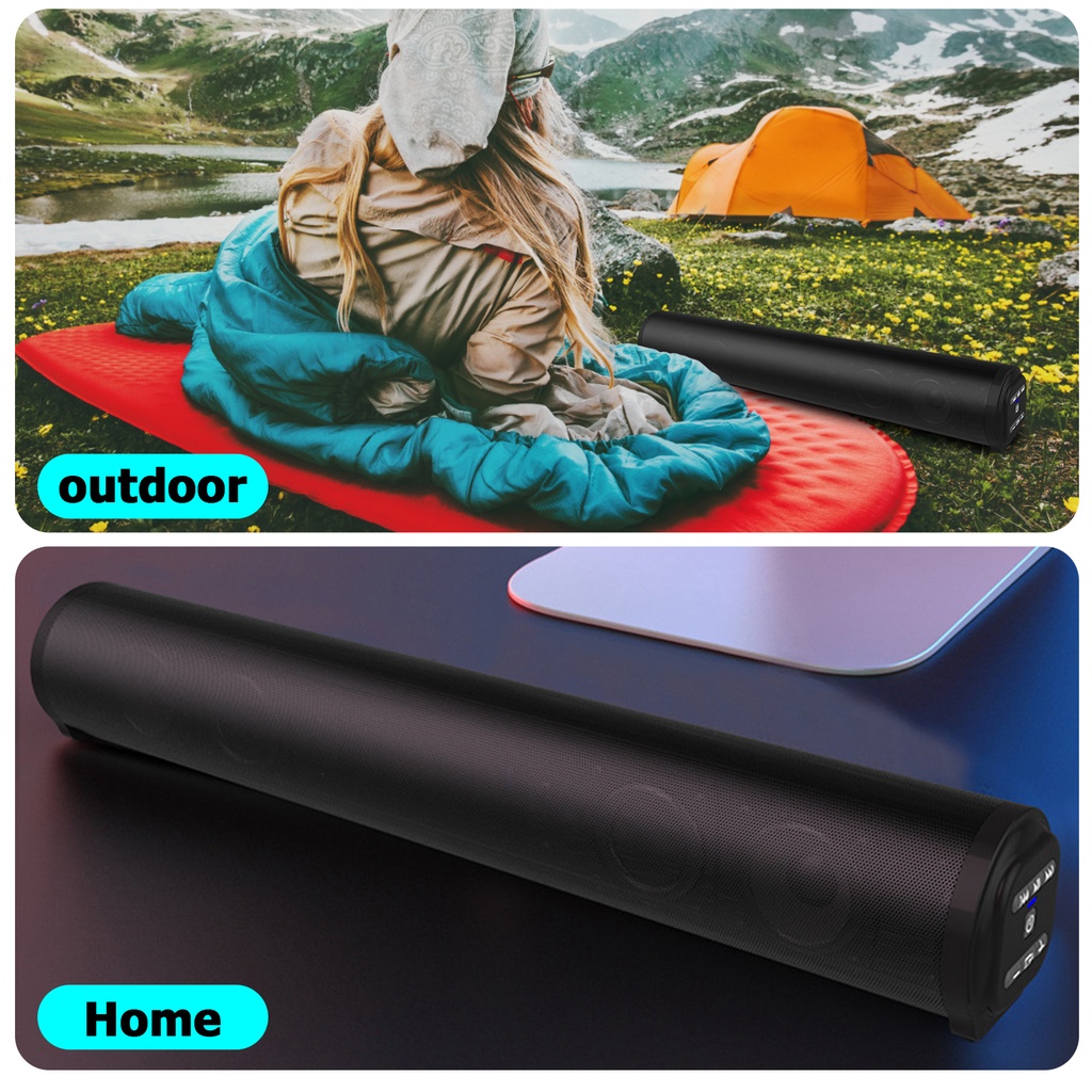 Loa bluetooth BS-10A ,Siêu Trầm Loa soundbar  Bluetooth 5.0, Có thể kết nối với điện thoại di động, máy tính, TV