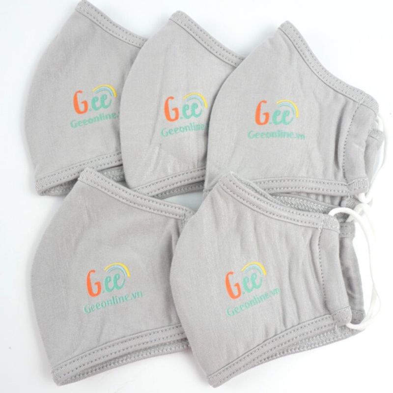 Khẩu Trang Bé Sơ Sinh, Trẻ Em, Người Lớn Kháng Khuẩn Gee Vải Sợi Tre Mềm Mịn Không Mùi