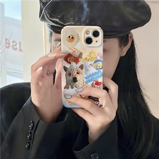 Ốp Điện Thoại Cứng Chống Sốc Họa Tiết Chú Chó Hoạt Hình Cho IPhone 14 Plus 13 11 12 Pro Max