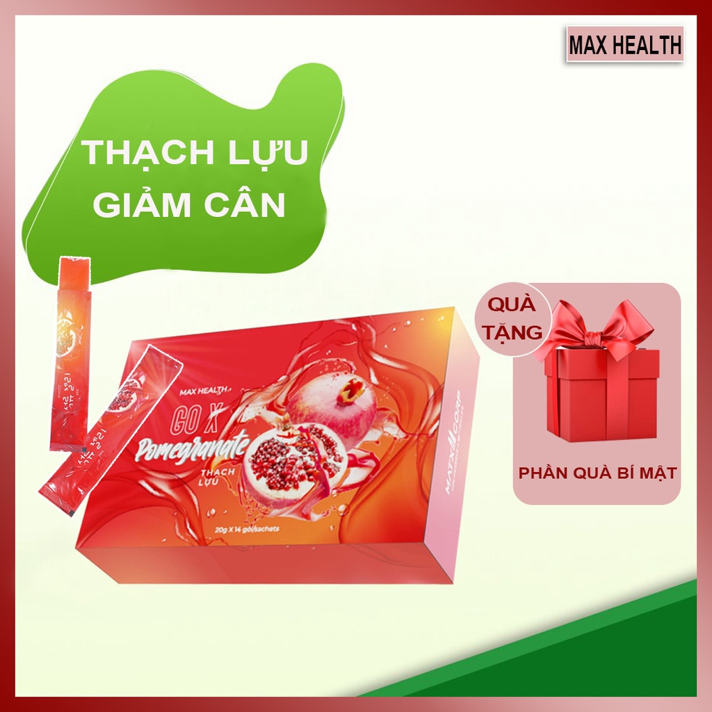 Thạch Lựu giảm cân Matxi Corp thạch collagen giảm cân chính hãng hộp 14 gói