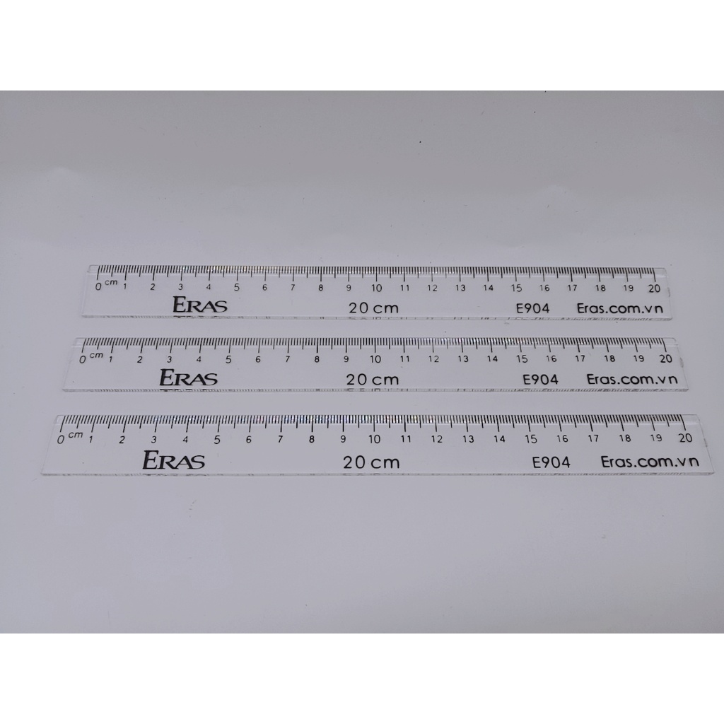 Thước kẻ trắng 20cm E904