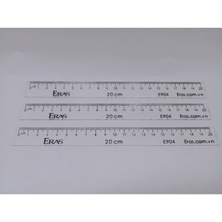 Thước kẻ trắng 20cm e904