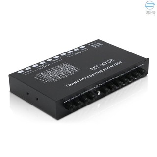 Professional 7 Band Car Equalizer Multifunctional Car Audio EQ Tuning Crossover Amplifier Parametric Equalizer Car Audio Equalizer