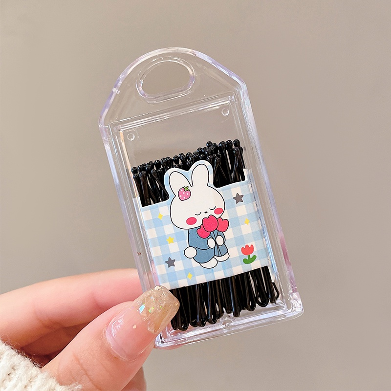 Set 30 Kẹp Tóc Màu Đen Đơn Giản Phong Cách Cổ Điển Cho Nữ