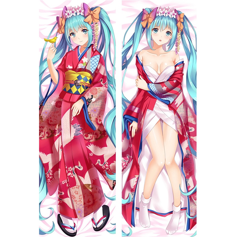 Vỏ Gối In Hình Nhân Vật Hatsune Miku 2018 150 * 50CM 50 * 150cm