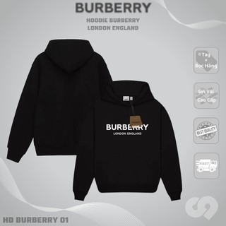 Áo hoodie burberry nam nữ form rộng, áo nỉ hoodie unisex chất liệu nỉ bông phong cách hàn quốc