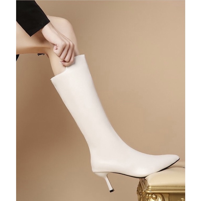 Giày Bốt Nữ Đùi Cao Gót Ống Cao Dưới Gối G1826 G1508 Đế Cao 7cm Hàng Loại 1 BảoHành Keo 12 Tháng Shop Giày Bánh Mì