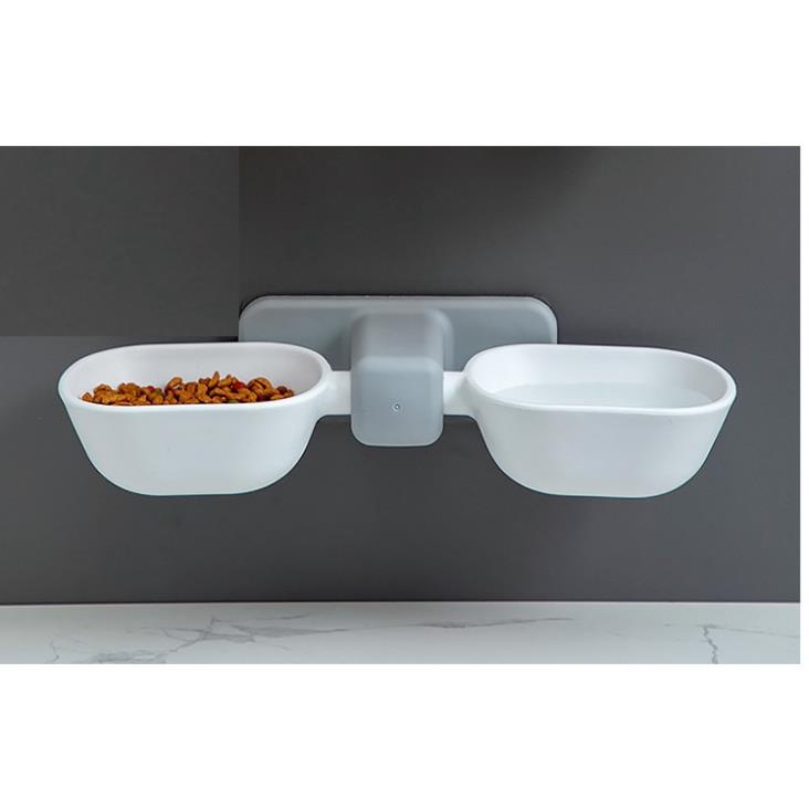 Bát gắn dán tường cho thú cưng chó mèo hanpet chén ăn chó dán tường