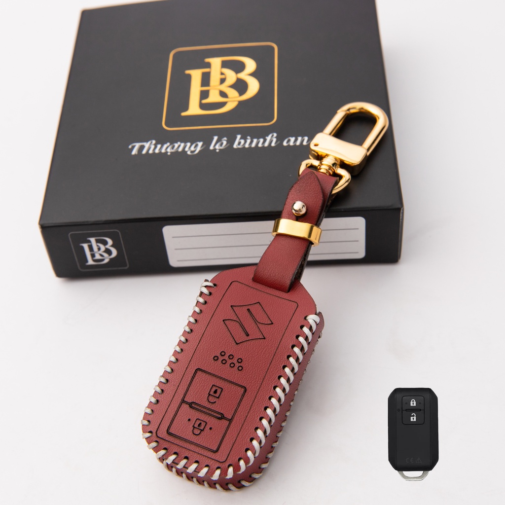 Bao da chìa khóa ô tô xe hơi BB suzuki xl7, ertiga, swift chìa thông minh da thật bảo vệ chìa khóa chống xước chính hãng