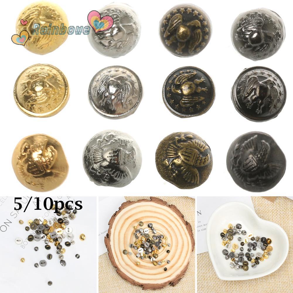 Set 5 / 10 Nút Áo Nhiều Màu 4 / 5 / 6mm Trang Trí Nhà Búp Bê