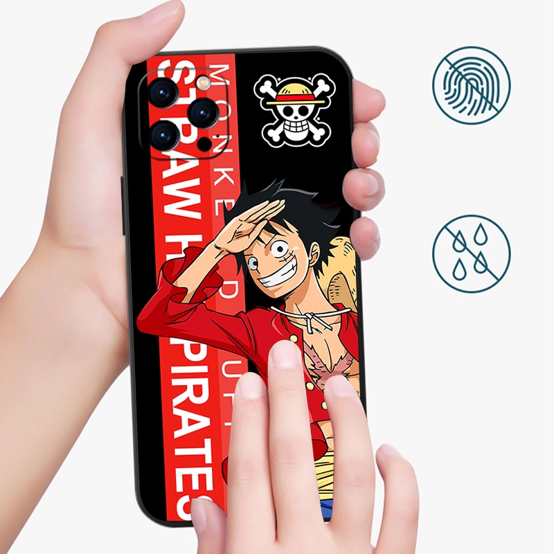 Ốp Điện Thoại Silicon Mềm Viền Vuông Hình ZORO LAW LUFFY Cho Redmi Note 10 10S A1 A2 10C 11 11S 9 9A 9S 9C 9T PRO 4G 5G