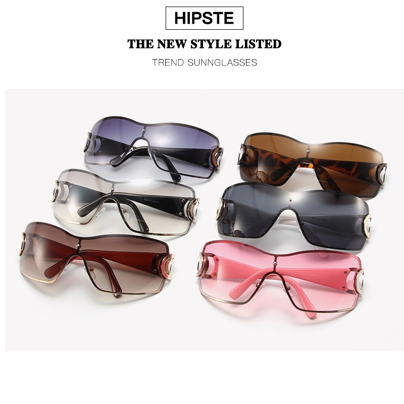 (KIIQ-FASHION) COD Kính Râm Nữ Oversize Chống Tia UV Y2K Thời Trang