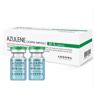 Tế bào gốc nắp xanh ahohaw azulene calming ampoule 80% complex