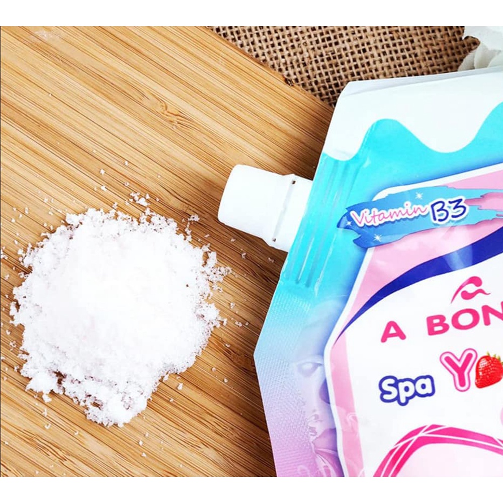 Muối Tắm Sữa Bò - Tẩy Tế Bào Da Chết Body Cơ Thể A Bonne Trắng Sáng Mềm Da Dưỡng Ẩm Spa Milk Salt Thái Lan 350gr