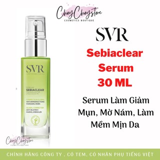 Svr sebiaclear serum 30ml - serum svr chăm sóc da làm giảm mụn, thông thoáng lỗ chân lông, làm mềm mịn da