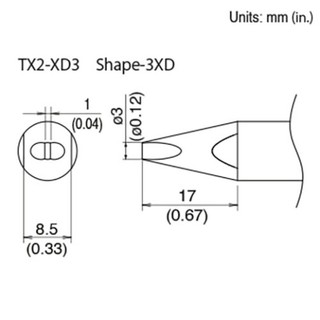 típ hàn bãi chính hãng hakko tx1, tx2