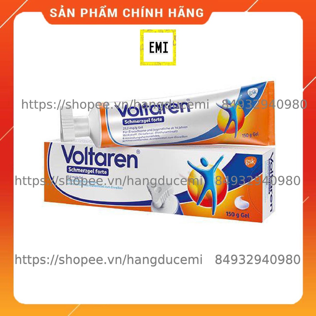 Gel bôi giảm đau mỏi cơ, giảm đau nhức voltaren của đức