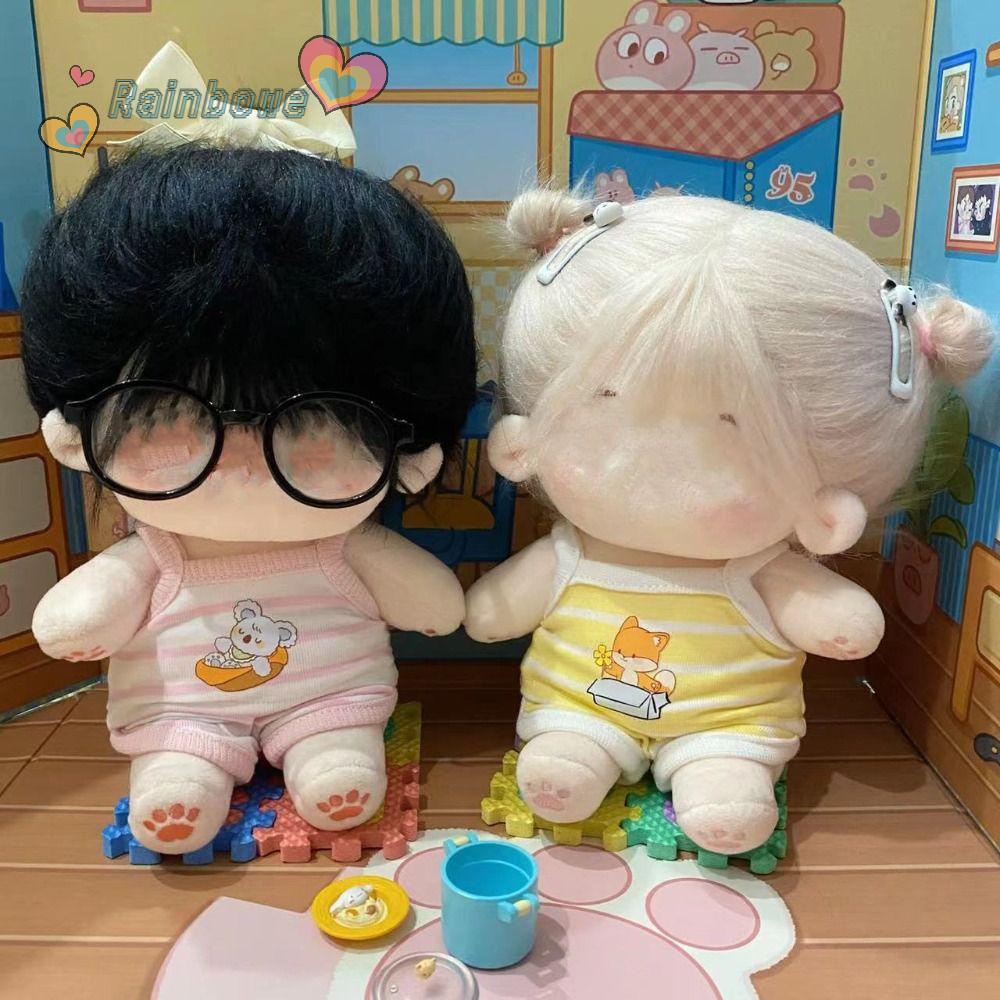 Búp Bê Mặc Trang Phục Chống Nắng Màu Cầu Vồng Hoạt Hình Thay Thế 20cm