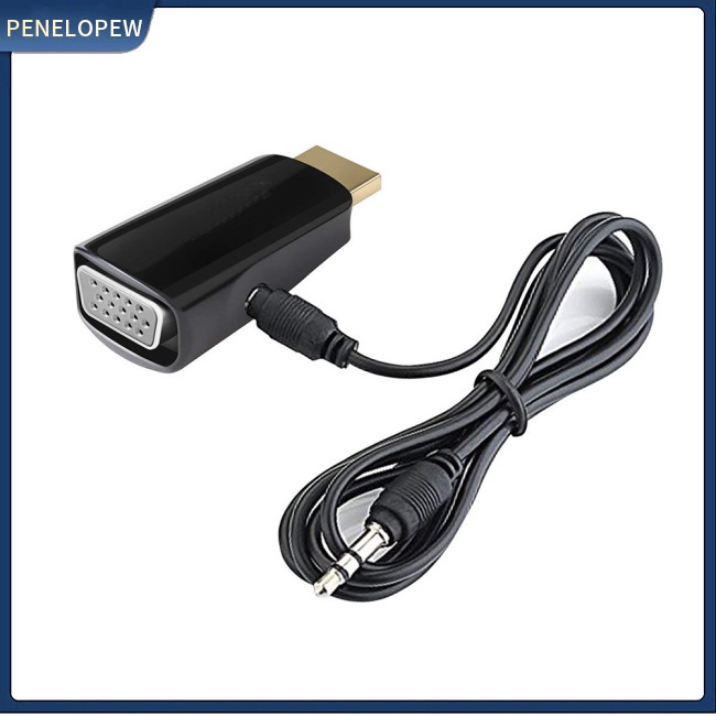Bộ ChuyểN ĐổI 1080P HDMI Sang VGA + ĐầU CắM 3.5Mm Cho Laptop