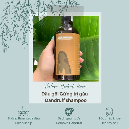 🌿Thilam Herbal Room🌿Dầu gội Gừng- Ngăn Rụng Tóc, Kích Mọc Tóc