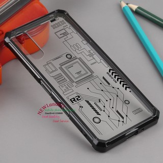 Ốp điện thoại chống sốc trong suốt cạnh đen Bảng mạch cho Sony Xperia 1 5 10 ii iii IV Vi Gen6