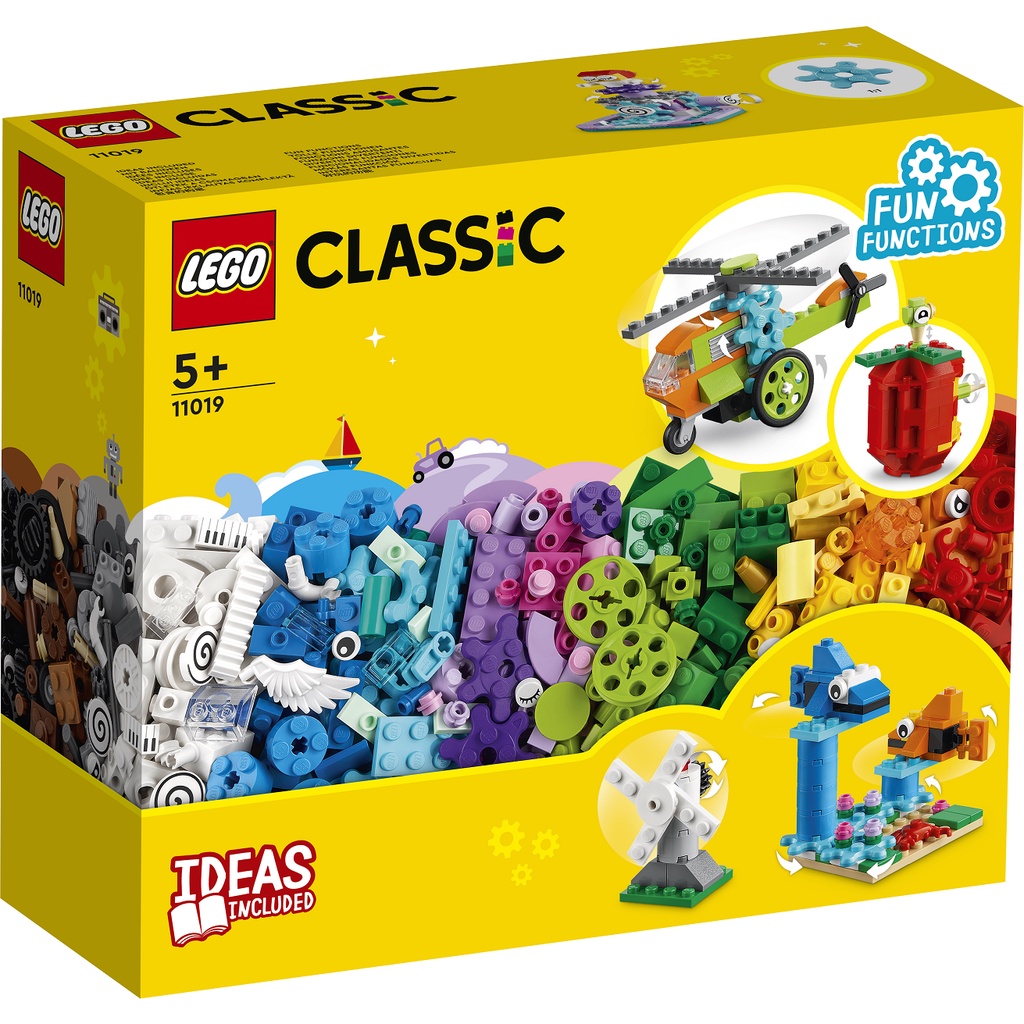 Đồ chơi lắp ghép LEGO Classic chính hãng Bricks and Functions 11019 - 500 chi tiết